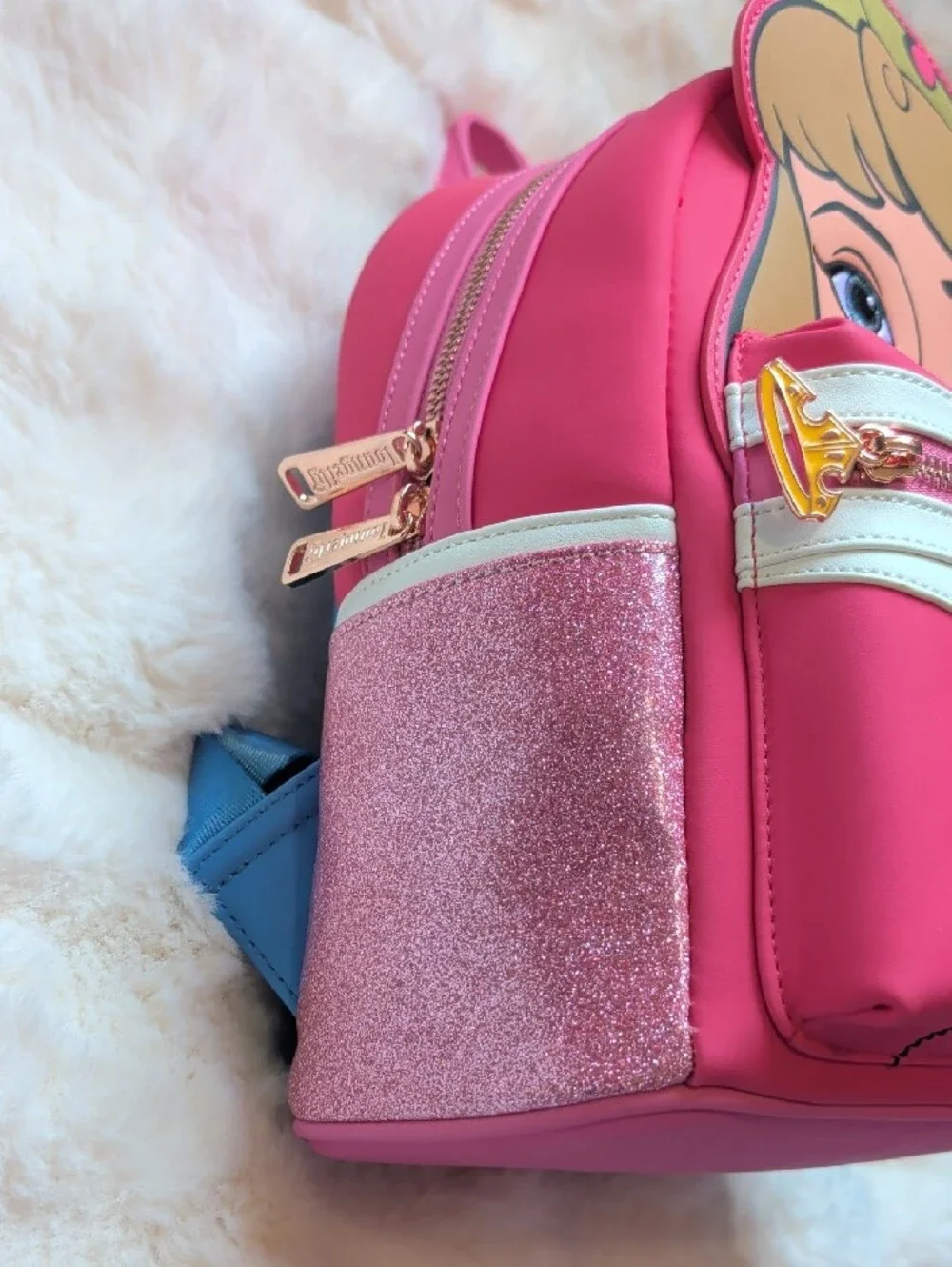 Disney Pink and White Aurora Mini Backpack - Picture 4 of 7